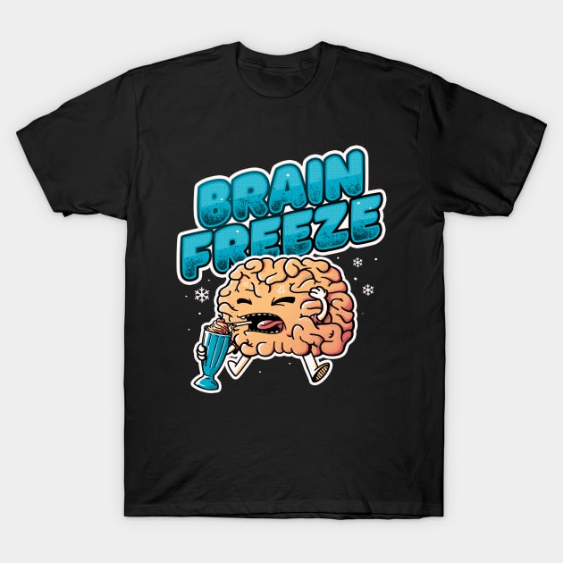 Brain Freeze - Funny Summer Ice Cream Gift T-Shirt by eduely